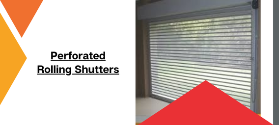 Transparent polycarbonate roller shutter door installed on a patio, providing security without blocking the view.
