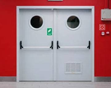 Galvanized Double Leaf Door